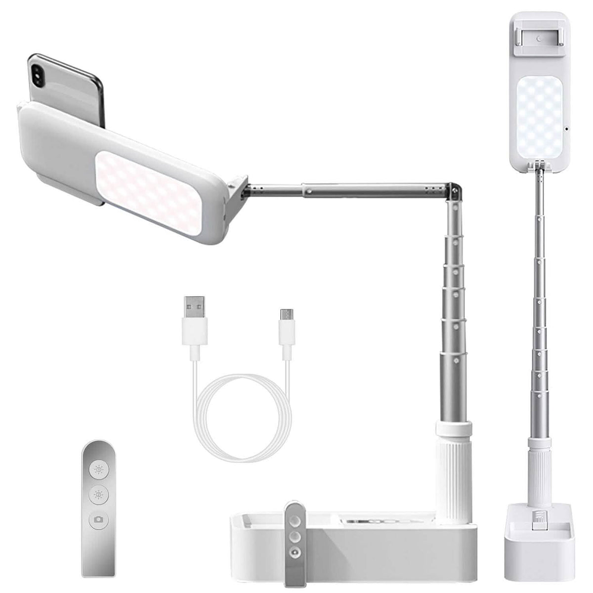 360° Rotatable Extendable Selfie Stand Phone Holder - A-1 Thread Vault