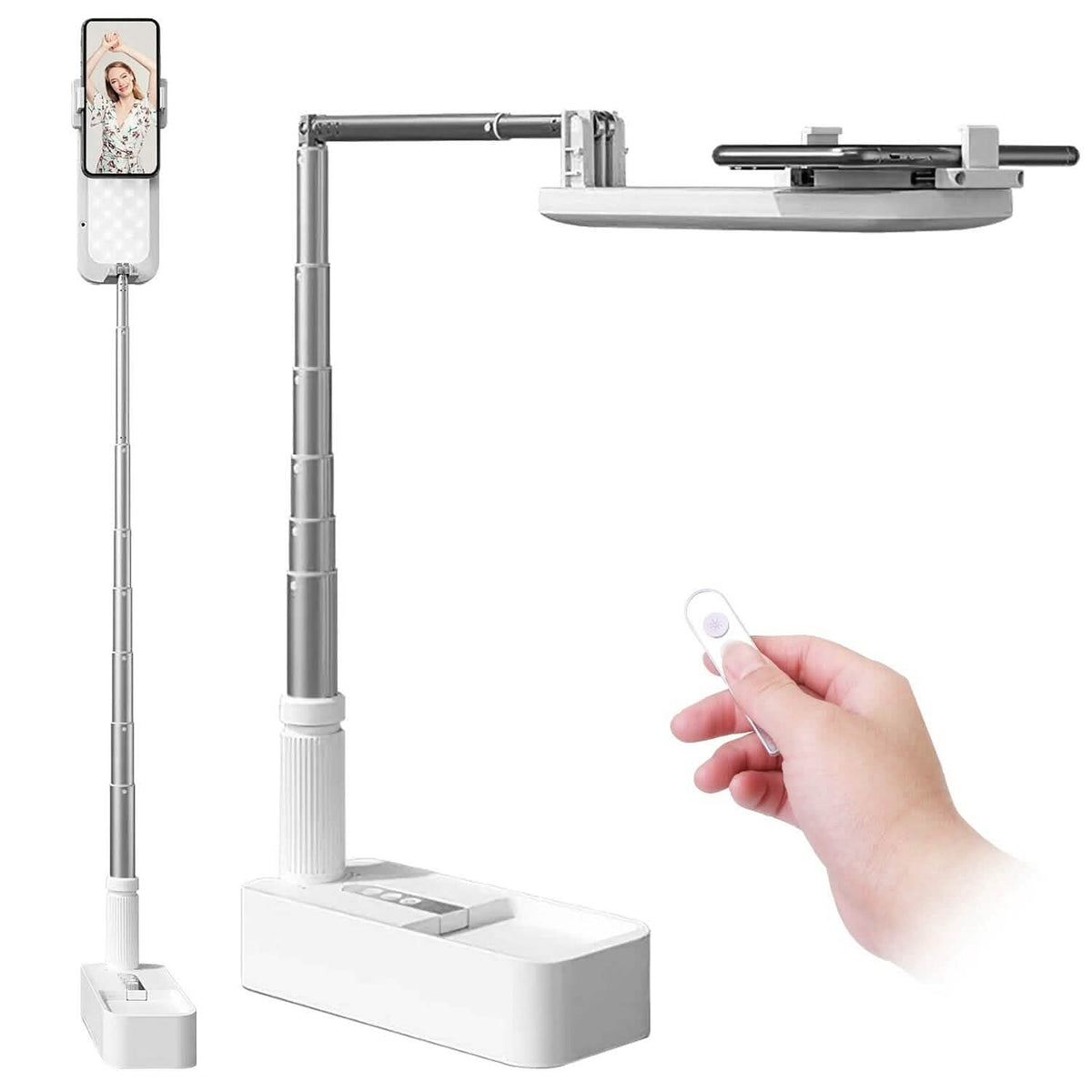360° Rotatable Extendable Selfie Stand Phone Holder - A-1 Thread Vault