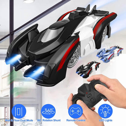 360¬∞ Rotating Electric Wall Climbing Remote Control Dual Mode Car - A-1 Thread Vault
