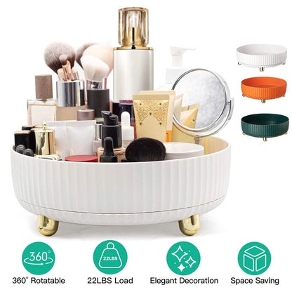 360¬∞ Spinning Perfume Cosmetic Storage Tray 22Lbs Load - A-1 Thread Vault