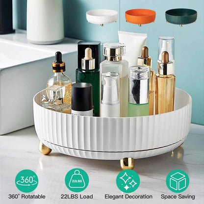 360¬∞ Spinning Perfume Cosmetic Storage Tray 22Lbs Load - A-1 Thread Vault