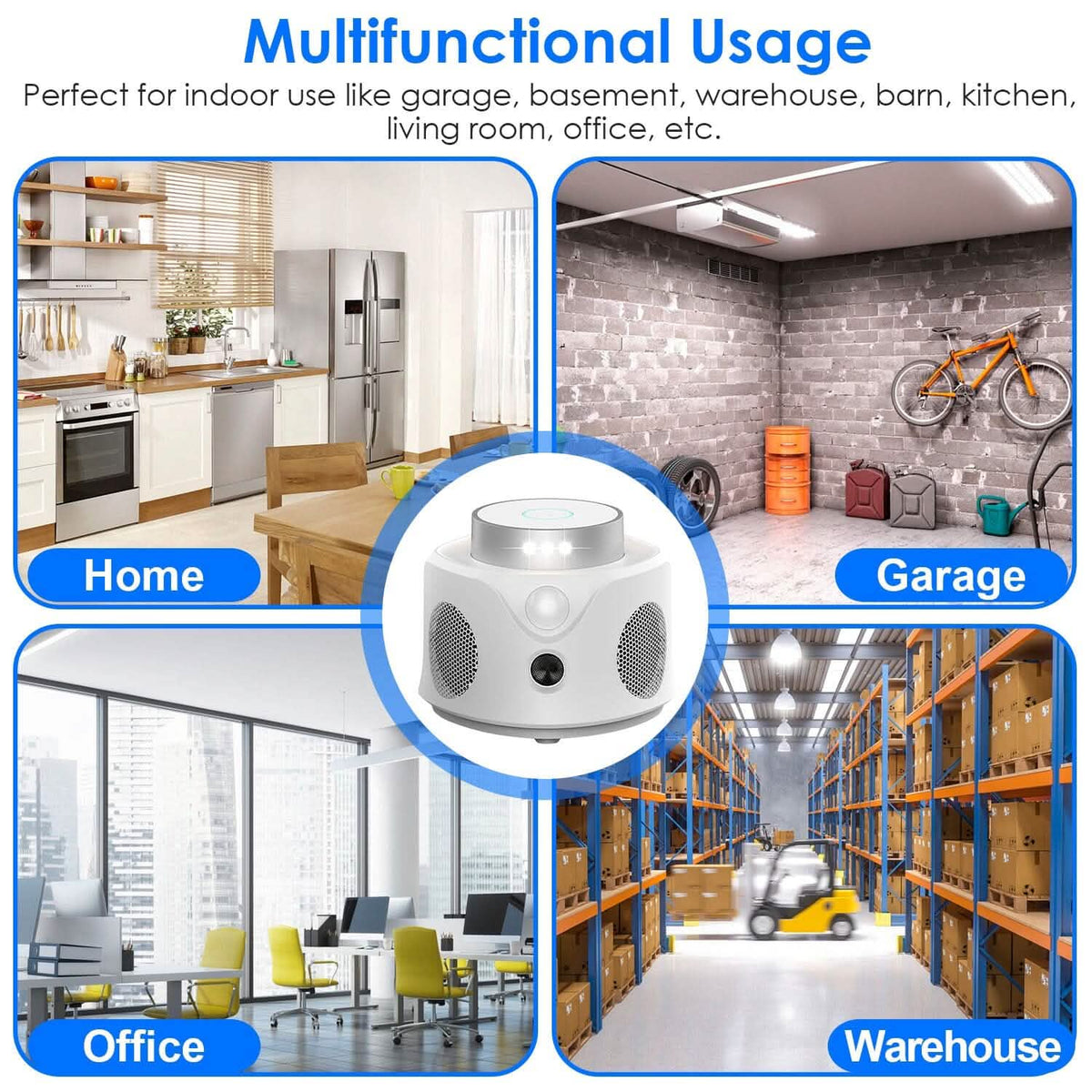 360° Ultrasonic Mice Repellent Indoor with 3 Modes 9 Strobe Lights - A-1 Thread Vault