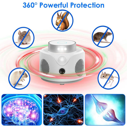 360° Ultrasonic Mice Repellent Indoor with 3 Modes 9 Strobe Lights - A-1 Thread Vault