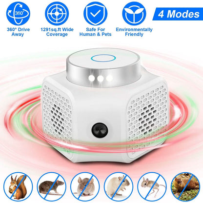 360° Ultrasonic Rodent Chaser Electronic Plug-in Mouse Control - A-1 Thread Vault