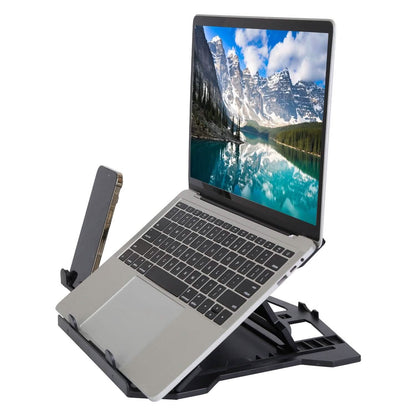 360º Rotating Laptop Riser Stand with Phone Stand 8 Level Adjustable Height - A-1 Thread Vault