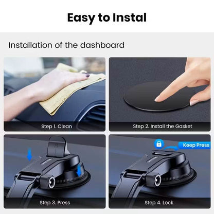TOPK D38C Car Phone Holder – Adjustable Dashboard Mount - A-1 Thread Vault