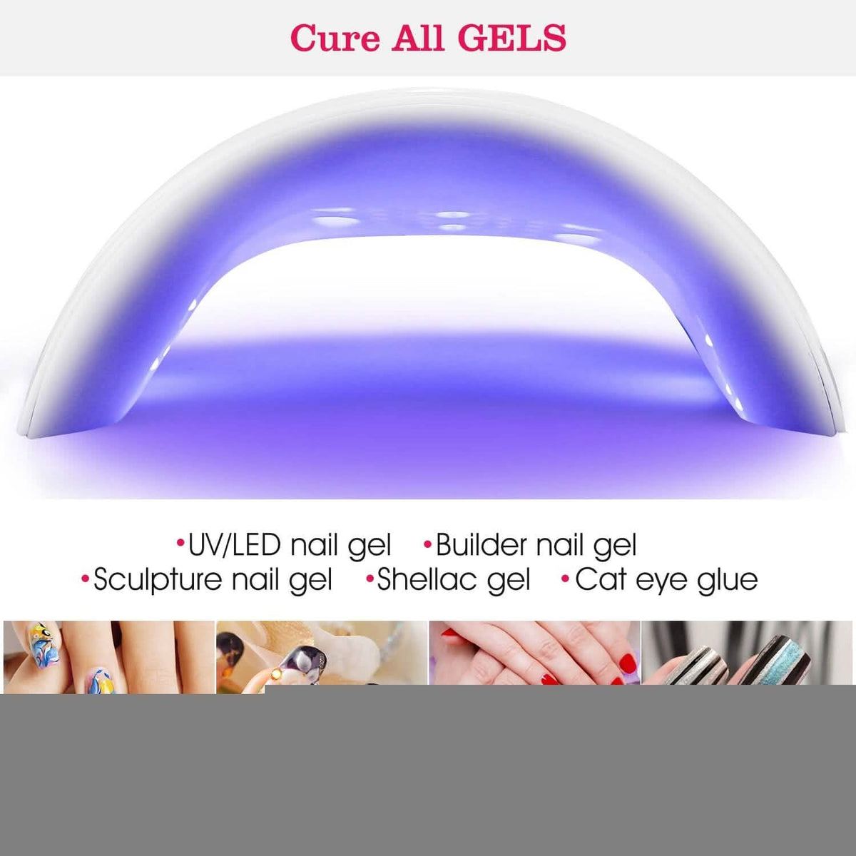 36W UV LED Lamp Nail Gel Dryer 12 LED Sensor Gel Curing Machine - A-1 Thread Vault