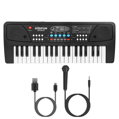 37 Keys Digital Music Electronic Keyboard Instrument with Microphone - A-1 Thread Vault