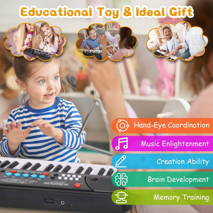 37 Keys Digital Music Electronic Keyboard Instrument with Microphone - A-1 Thread Vault