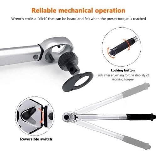 3/8 Drive Click Torque Wrench Set-HTW1A - A-1 Thread Vault