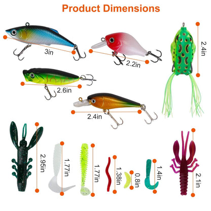 383-Piece: Fishing Lures Tackle Box - A-1 Thread Vault