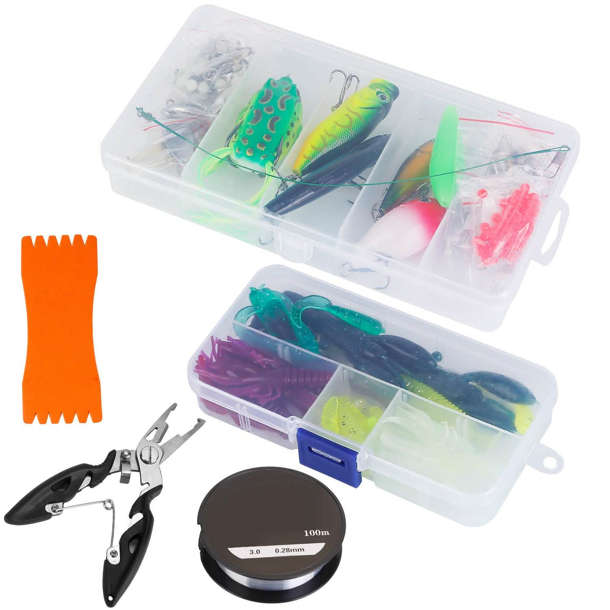 383-Piece: Fishing Lures Tackle Box - A-1 Thread Vault