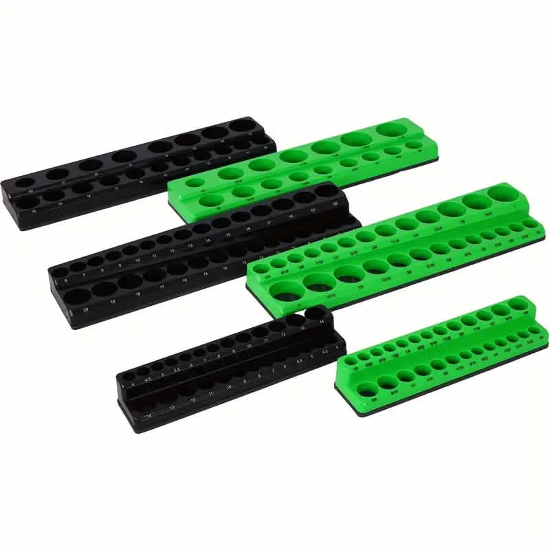 6-Piece: Magnetic Socket Organizer Set - A-1 Thread Vault
