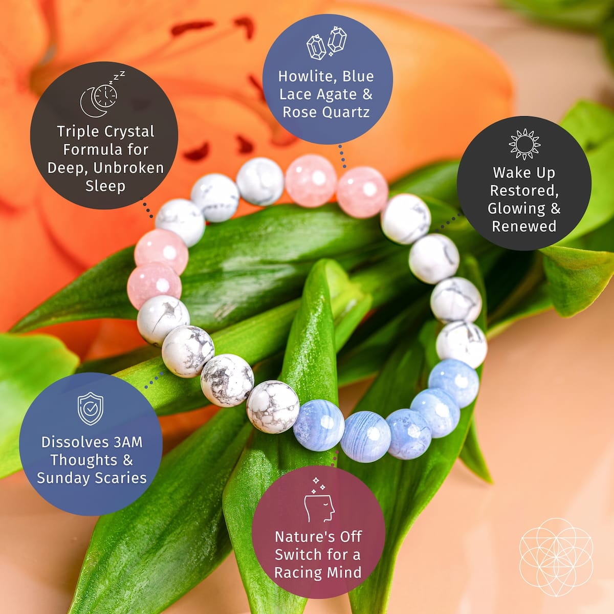 3AM Thoughts Off - Deep Sleep Trio Bracelet - A-1 Thread Vault