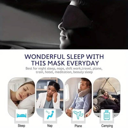 3D Contoured Cup Sleeping Mask and Blindfold - A-1 Thread Vault