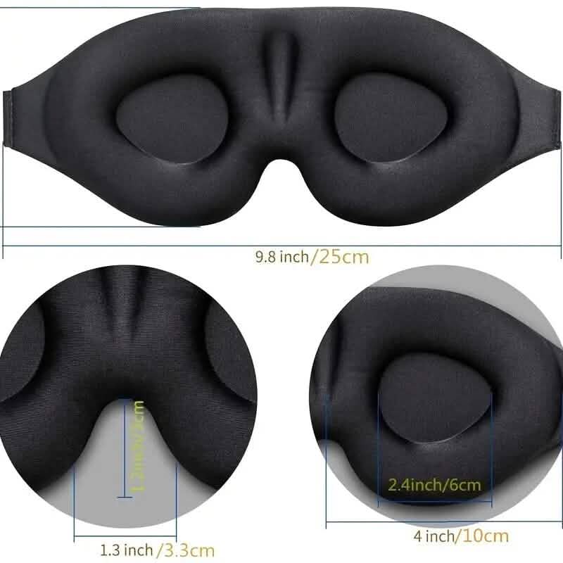 3D Contoured Cup Sleeping Mask and Blindfold - A-1 Thread Vault