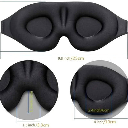 3D Contoured Cup Sleeping Mask and Blindfold - A-1 Thread Vault