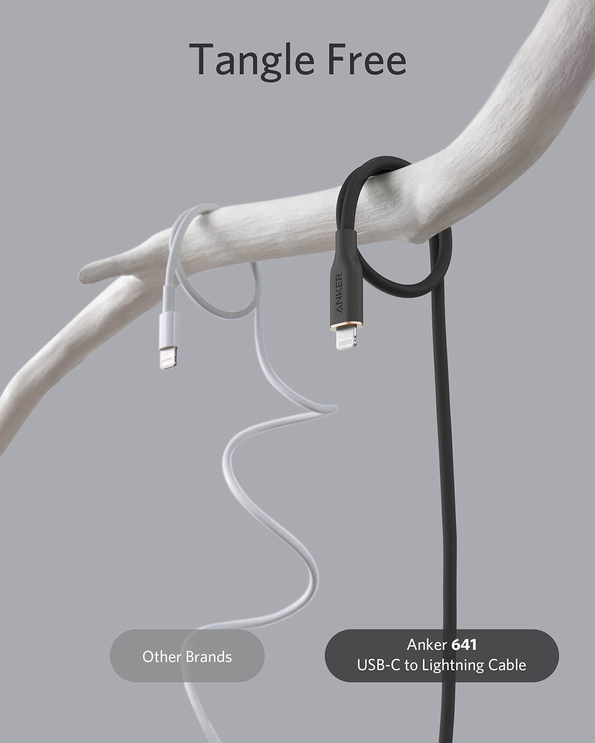 Anker <b>641</b> USB-C to Lightning Cable (Flow, Silicone) - A-1 Thread Vault