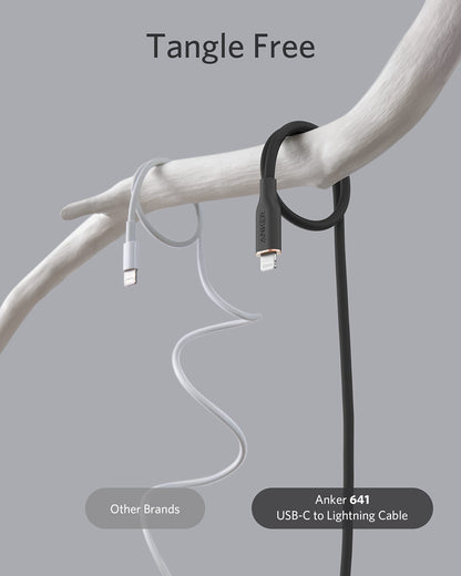 Anker <b>641</b> USB-C to Lightning Cable (Flow, Silicone) - A-1 Thread Vault