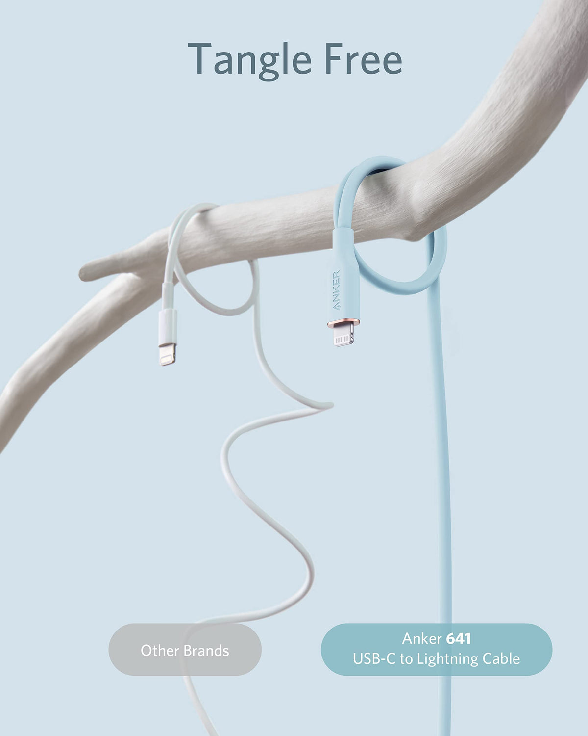 Anker <b>641</b> USB-C to Lightning Cable (Flow, Silicone) - A-1 Thread Vault