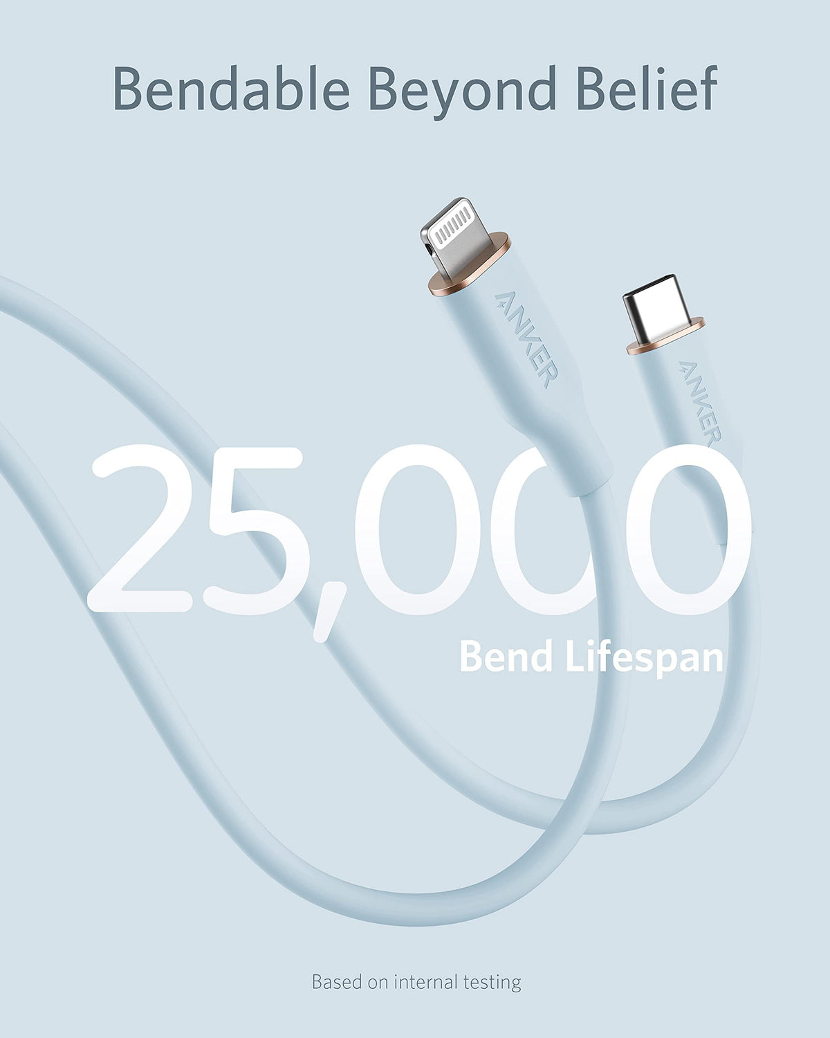 Anker <b>641</b> USB-C to Lightning Cable (Flow, Silicone) - A-1 Thread Vault