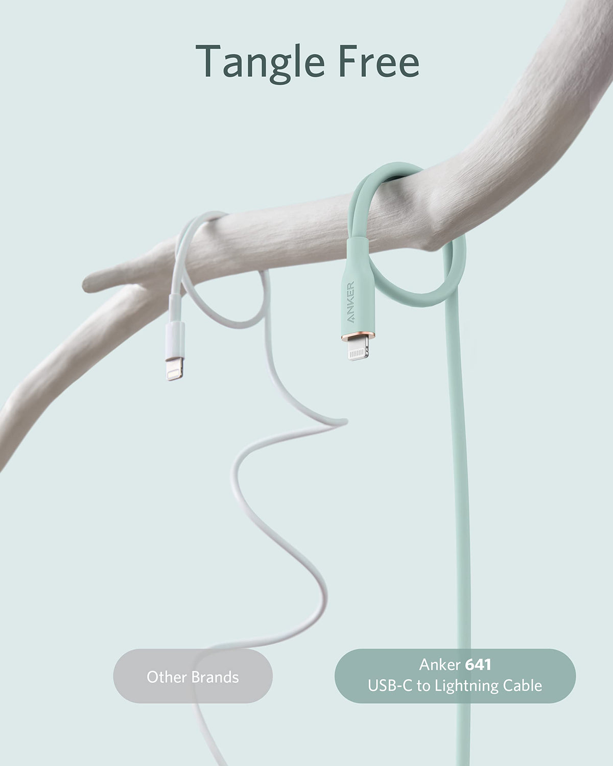 Anker <b>641</b> USB-C to Lightning Cable (Flow, Silicone) - A-1 Thread Vault