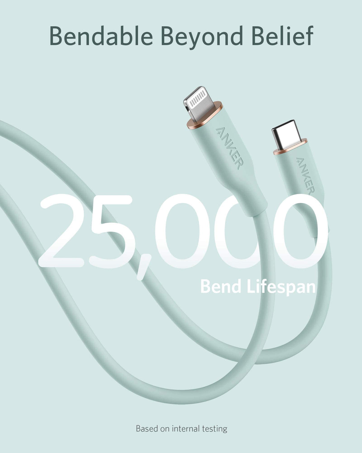 Anker <b>641</b> USB-C to Lightning Cable (Flow, Silicone) - A-1 Thread Vault
