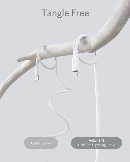 Anker <b>641</b> USB-C to Lightning Cable (Flow, Silicone) - A-1 Thread Vault