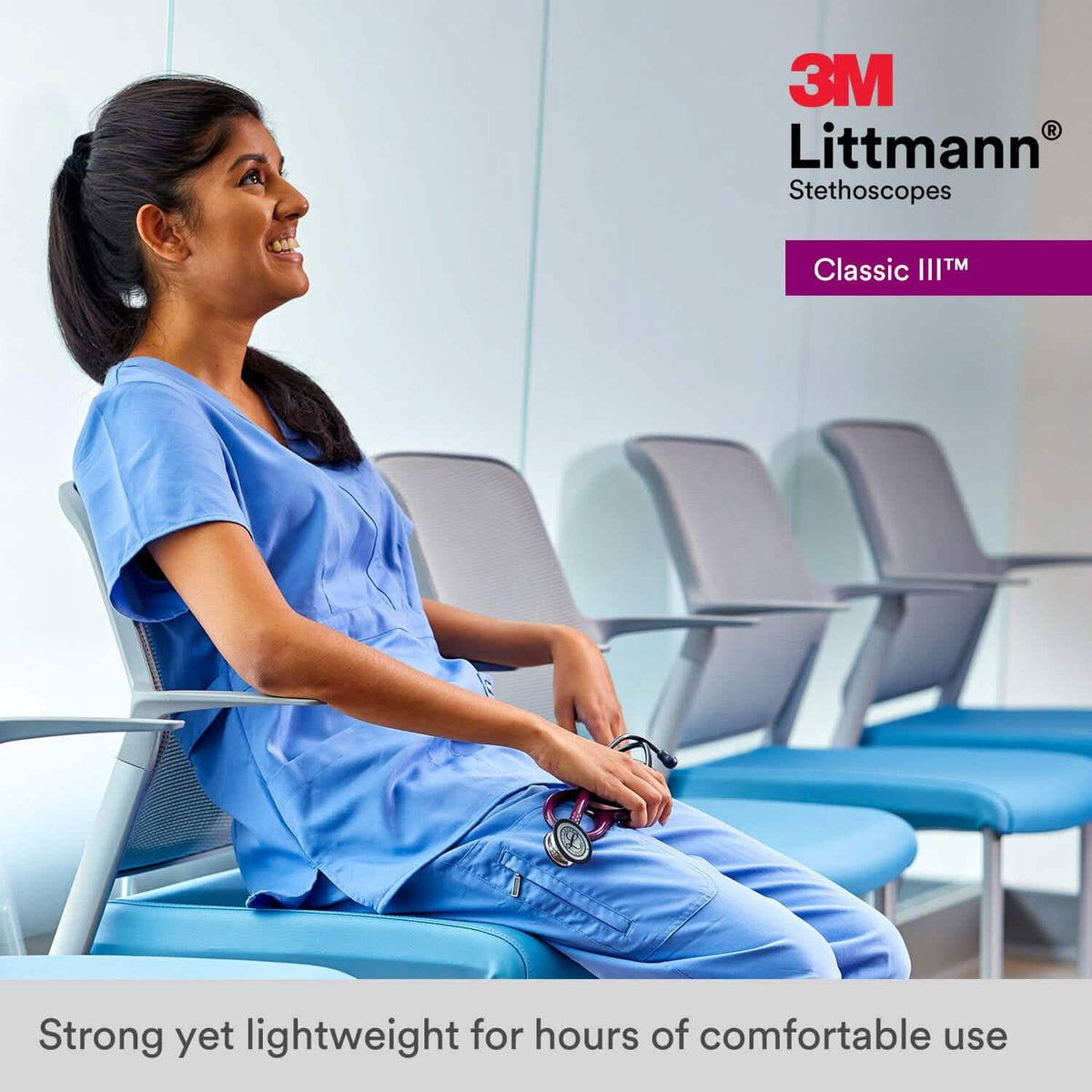 3M Littmann Classic III Monitoring Stethoscope (Refurbished) - A-1 Thread Vault