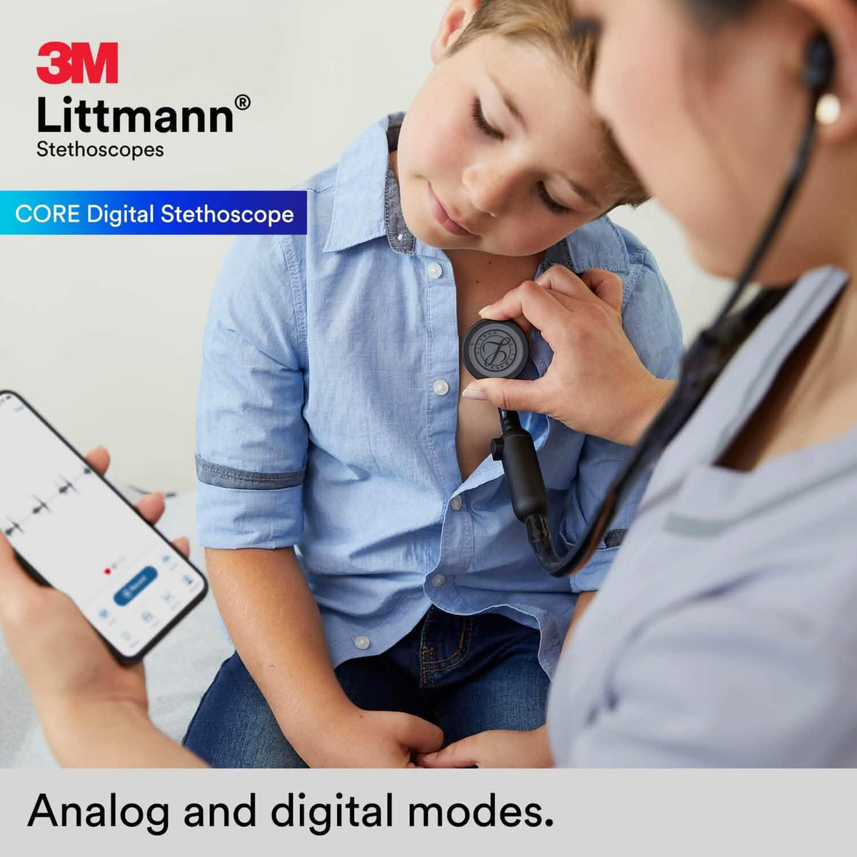 3M™ Littmann® CORE Digital Stethoscope (Refurbished) - A-1 Thread Vault
