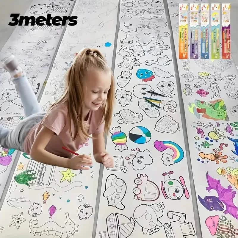 3M Painting Paper Roll DIY Painting Painting Color Filling - A-1 Thread Vault