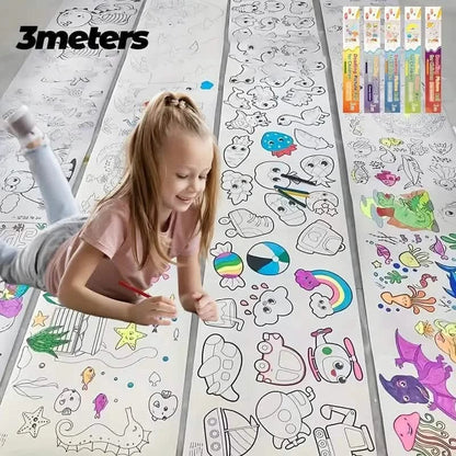 3M Painting Paper Roll DIY Painting Painting Color Filling - A-1 Thread Vault