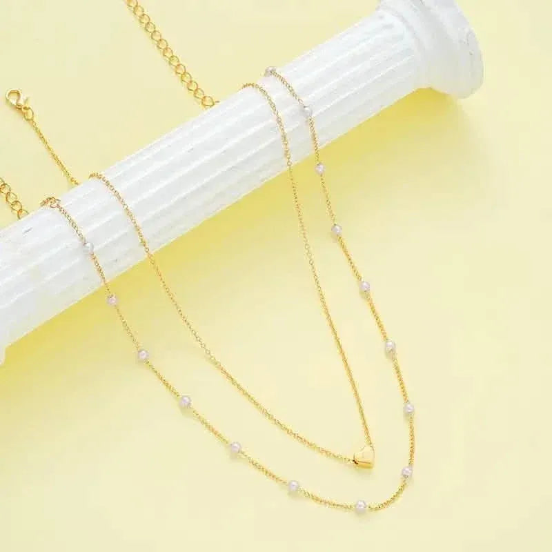 3pcs Heart Necklace & Bracelet Set for Women - A-1 Thread Vault