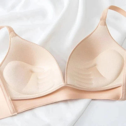 3Pcs/Set Seamless Bras For Women Non-wire Glossy Underwear Push Up Bra Without Steel Ring 3/4 Cup Female Comfort Lingerie - A-1 Thread Vault