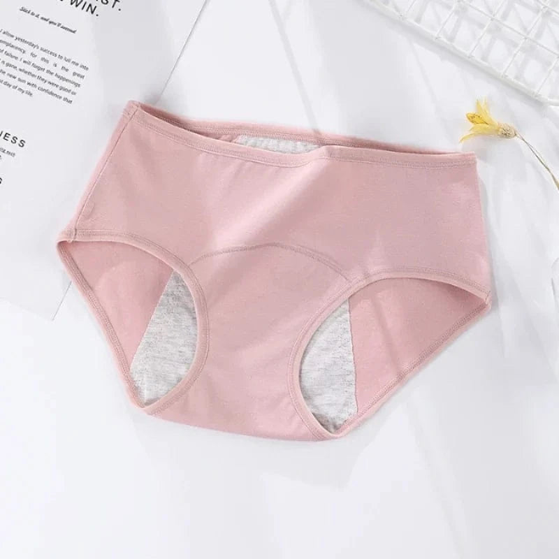 3PCS/set Women's menstrual briefs large flow postpartum water absorption leakproof briefs women's pure cotton menstrual briefs - A-1 Thread Vault