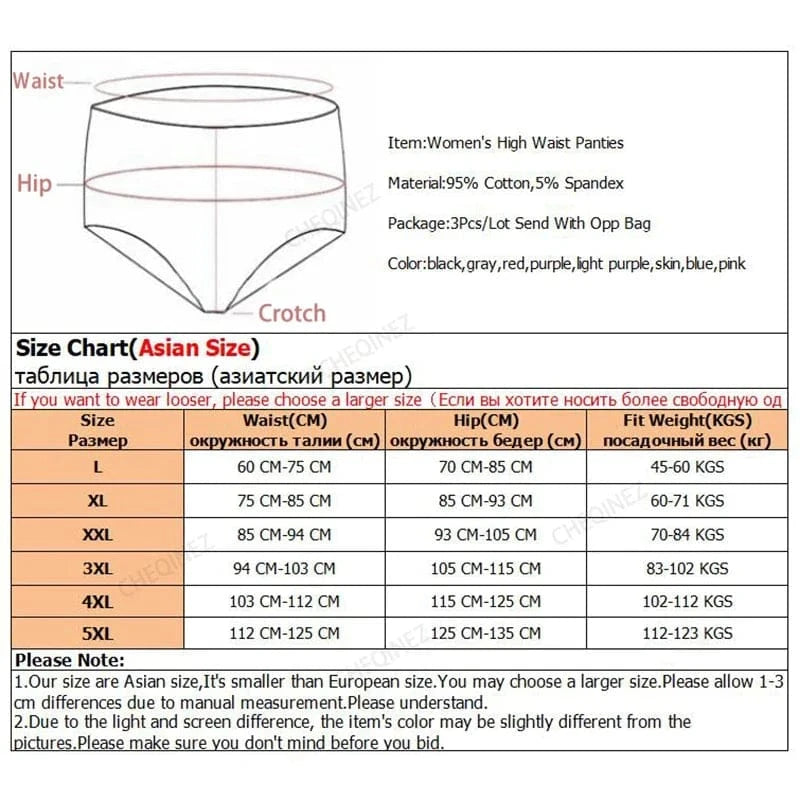 3PCS Women’s Cotton Comfort Briefs - A-1 Thread Vault (2)