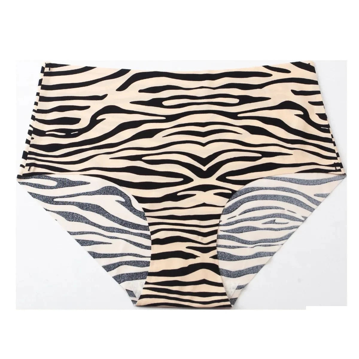 3pcs Women's Seamless Ice Silk Panties Female Mid Waist Plus Size Leopard Print Underwear Girls Fashion Brief Lady Comfort Panty - A-1 Thread Vault