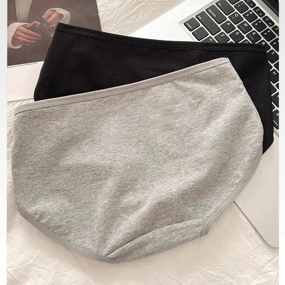 3pcs Women's Seamless Pure Cotton Panties Fashionable Breathable Underwear Female Large Size Sexy Soft Daily Breifs - A-1 Thread Vault