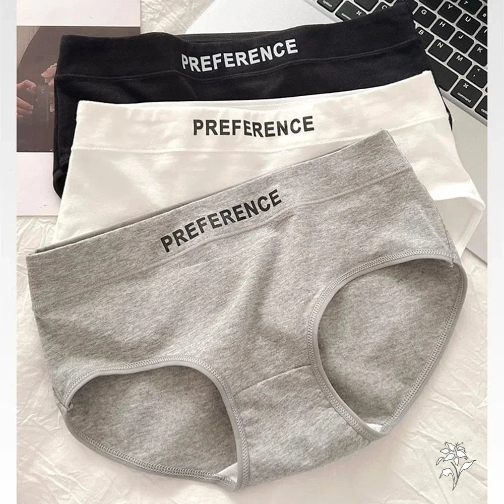 3pcs Women's Seamless Pure Cotton Panties Fashionable Breathable Underwear Female Large Size Sexy Soft Daily Breifs - A-1 Thread Vault