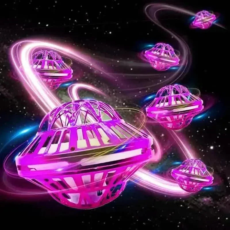3rd Gen UFO Rotating Flying Toy with Vibrant LED Illumination - A-1 Thread Vault
