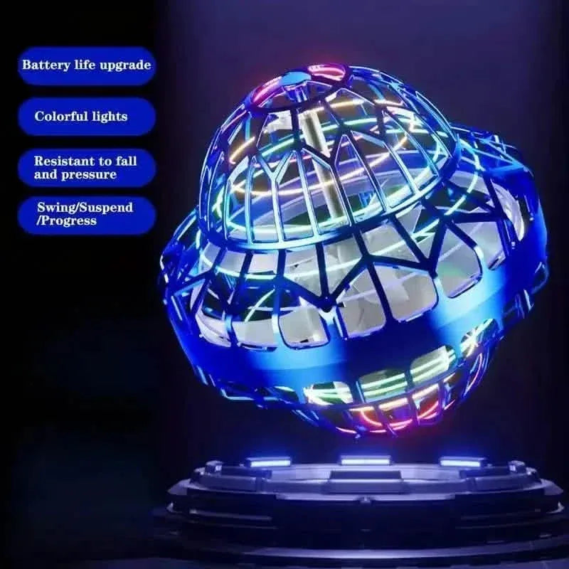 3rd Gen UFO Rotating Flying Toy with Vibrant LED Illumination - A-1 Thread Vault