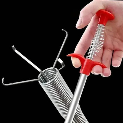 4-Claw Pipe Clog Remover, Spring Plumbing Tool for Kitchen Bathroom, Hair and Debris Catcher - A-1 Thread Vault