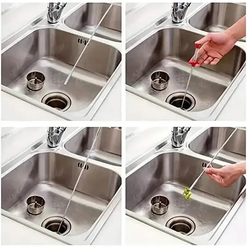 4-Claw Pipe Clog Remover, Spring Plumbing Tool for Kitchen Bathroom, Hair and Debris Catcher - A-1 Thread Vault