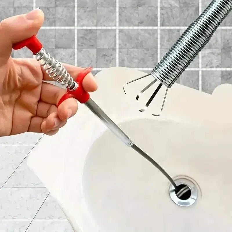 4-Claw Pipe Clog Remover, Spring Plumbing Tool for Kitchen Bathroom, Hair and Debris Catcher - A-1 Thread Vault