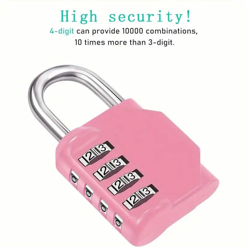 4-Digit Waterproof Zinc Alloy Combination Padlock - A-1 Thread Vault