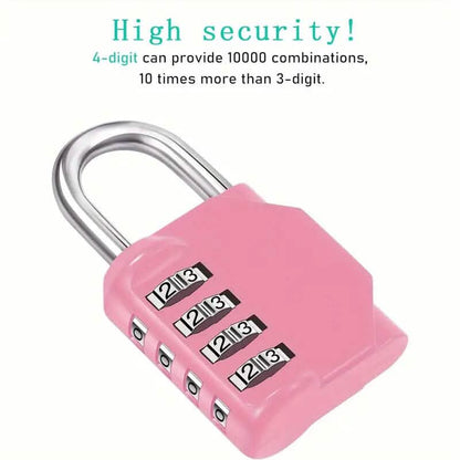 4-Digit Waterproof Zinc Alloy Combination Padlock - A-1 Thread Vault