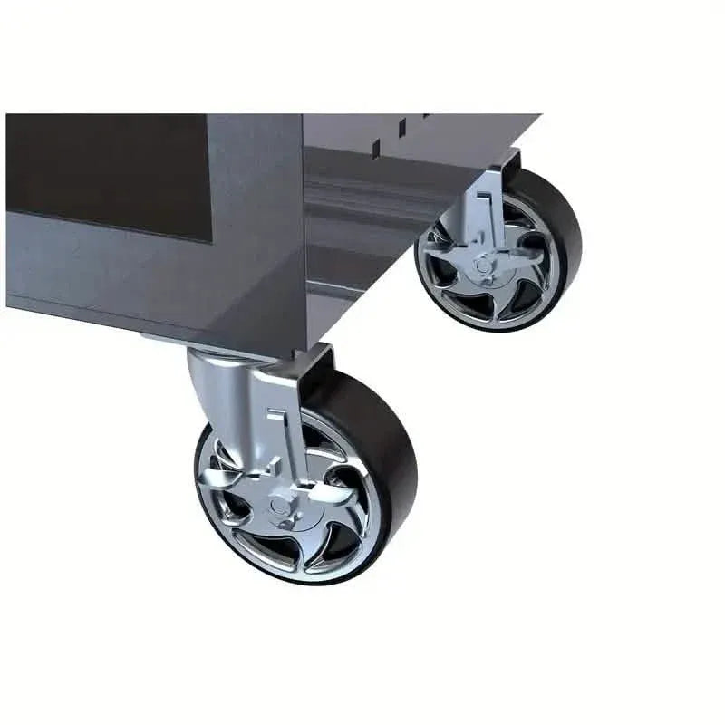 4 Drawers Multifunctional Tool Cart With Wheels And Wooden Top - A-1 Thread Vault