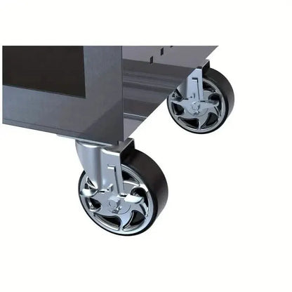 4 Drawers Multifunctional Tool Cart With Wheels And Wooden Top - A-1 Thread Vault