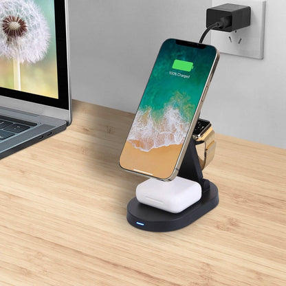 4-in-1 15W Foldable Magnetic Wireless Charging Station - A-1 Thread Vault