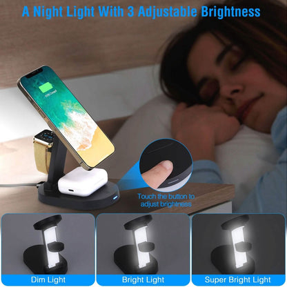 4-in-1 15W Foldable Magnetic Wireless Charging Station - A-1 Thread Vault